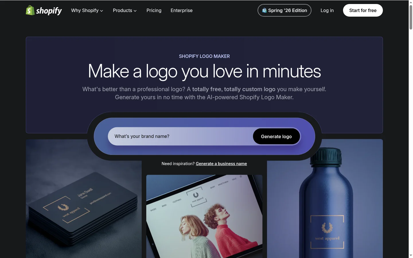 Hatchful website screenshot