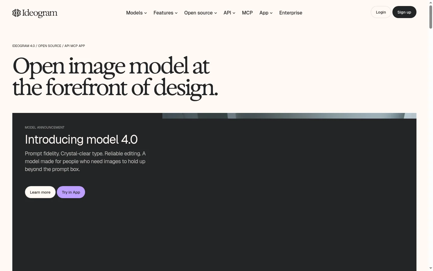 Ideogram website screenshot