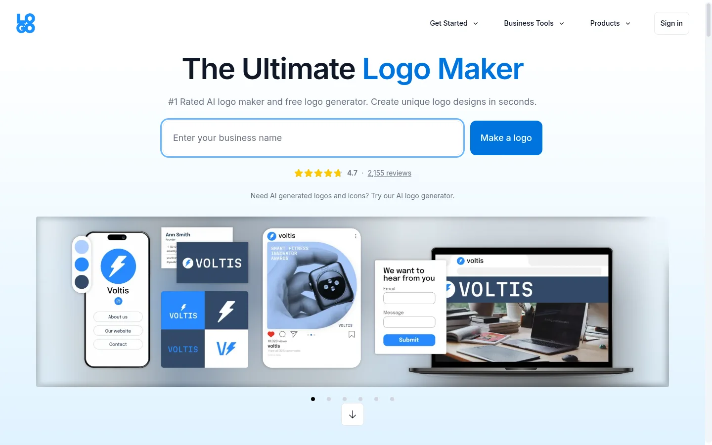 LOGO.com website screenshot